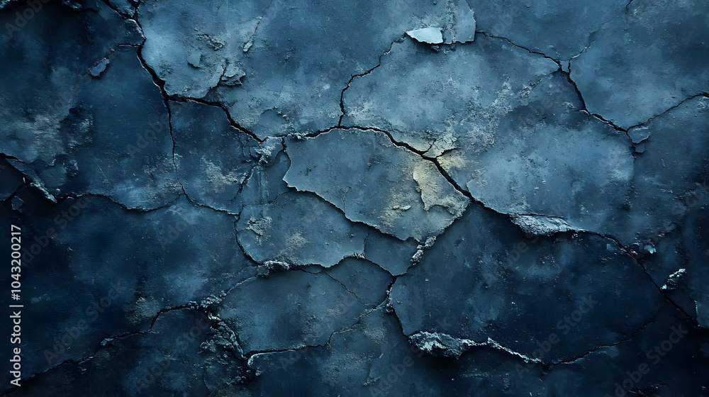 Dark Blue Cracked Texture Background Dark Blue Cracked Texture Background
