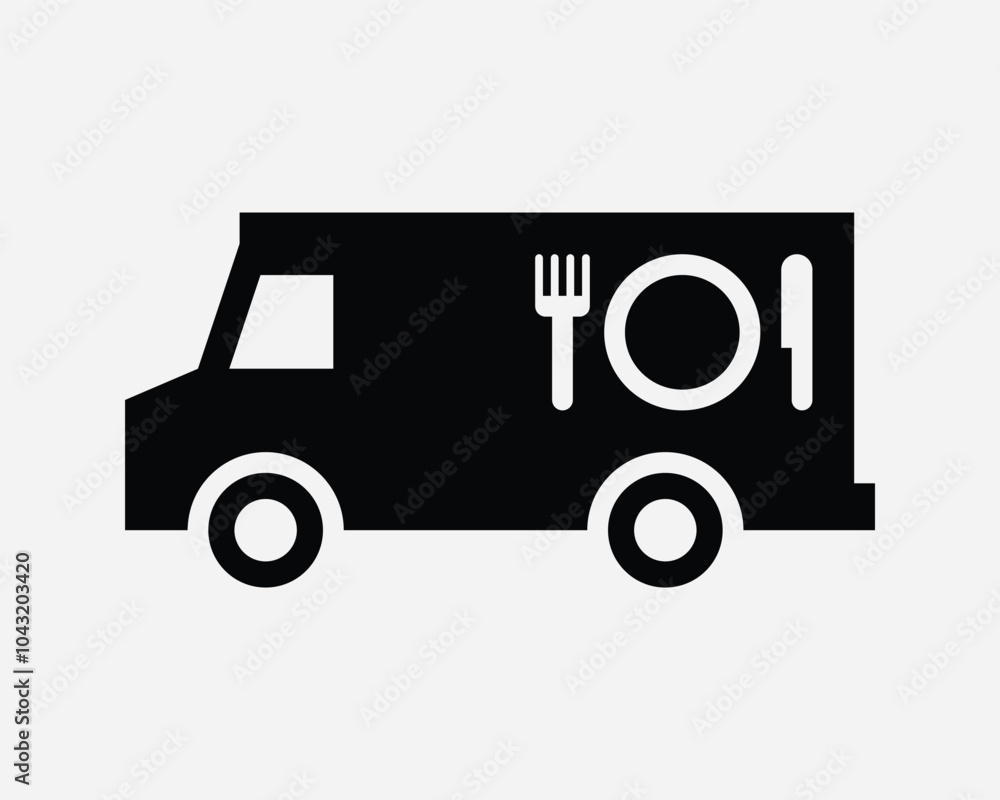 Foodtruck Food Truck Mobile Restaurant Eatery Eat Van Transport Delivery Deliver Fast Service Station Carnival Cafe Sign Icon Shape Outline Black White Foodtruck Food Truck Mobile Restaurant Eatery Eat Van Transport Delivery Deliver Fast Service Station Carnival Cafe Sign Icon Shape Outline Black White