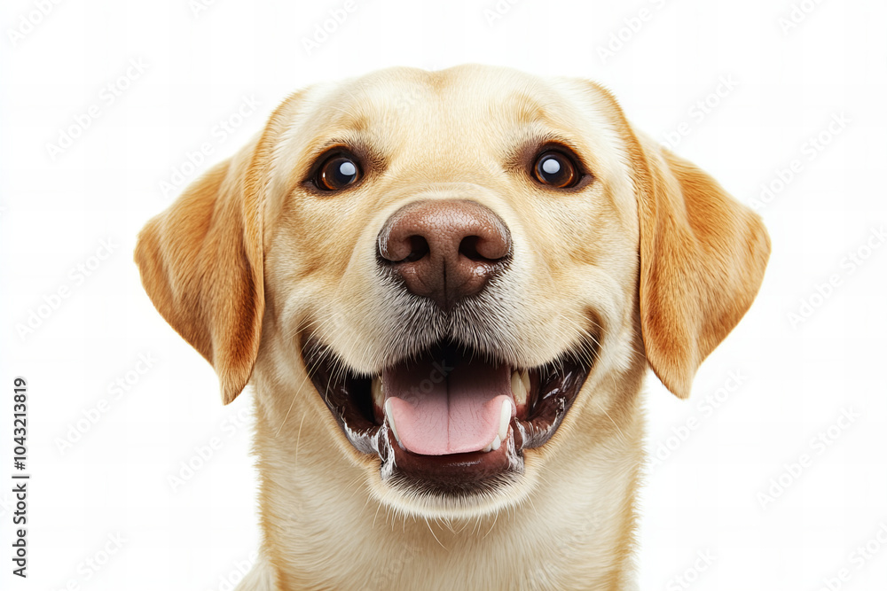 High-Resolution Labrador Retriever Portrait - Happy and Playful Lab with a Bright Smile, Perfect for Pet Photography and Dog Lovers High-Resolution Labrador Retriever Portrait - Happy and Playful Lab with a Bright Smile, Perfect for Pet Photography and Dog Lovers