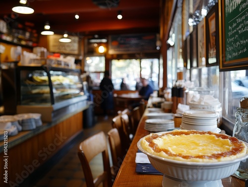 Pastry in a Parisian Cafe photo