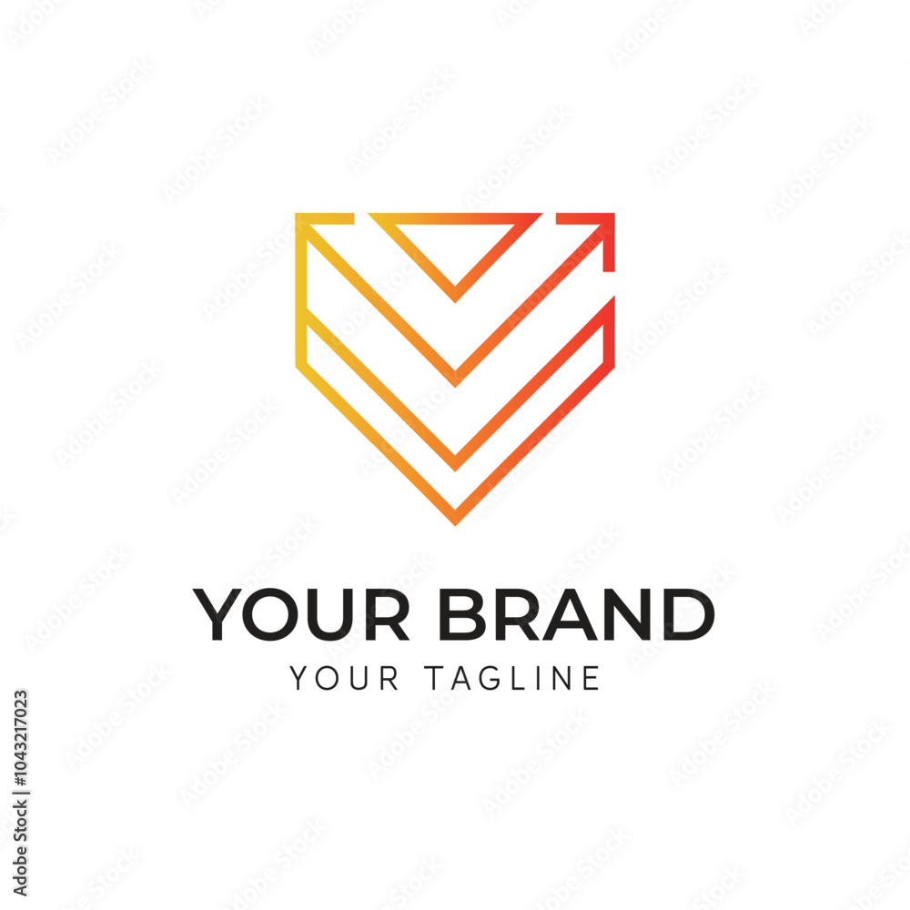 Naklejka premium Minimalist logo design