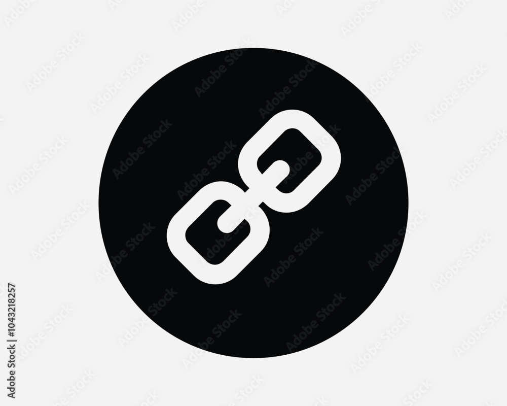 Round Chain Link Connection Circle Button Attachment Attach Protection Secure Security Metal Linked Icon Sign Shape Line Outline Black White Vector Round Chain Link Connection Circle Button Attachment Attach Protection Secure Security Metal Linked Icon Sign Shape Line Outline Black White Vector