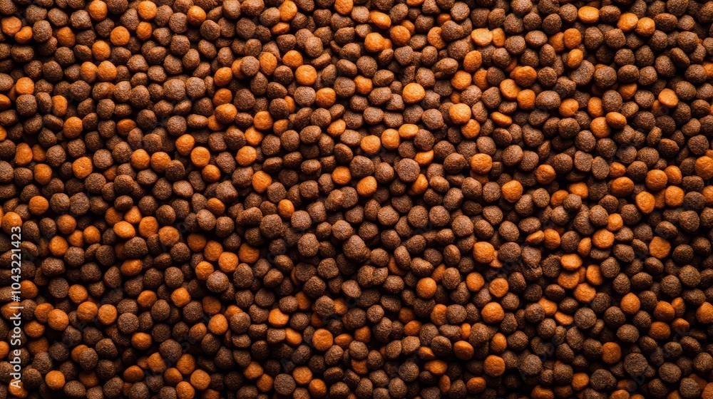 Brown and Tan Lentils Texture Close-up Brown and Tan Lentils Texture Close-up