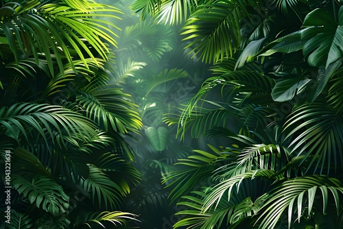 A forest filled with lots of green leaves
