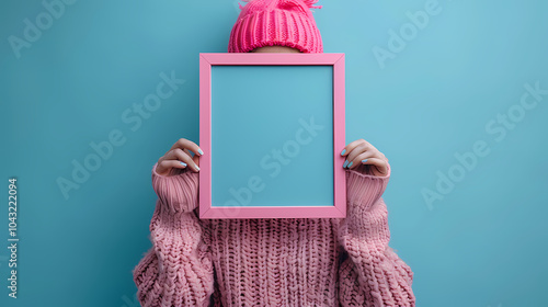 person holding a tablet pc Generated AI photo