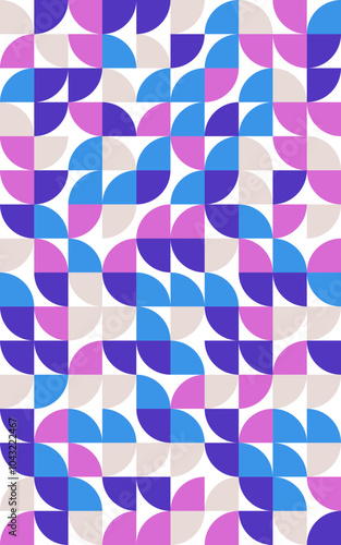 Colorful Geometric Abstract Pattern Design

