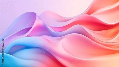 Flowing Colors: A 3D Waveform with Smooth Transitions