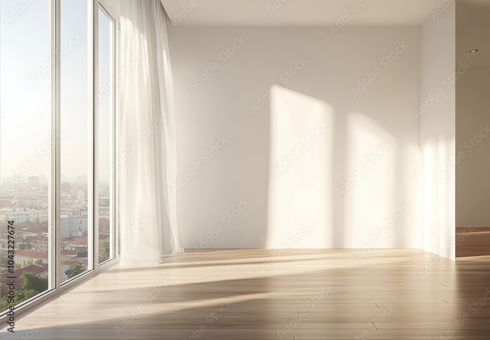 Fototapeta premium Empty Room Sunlight.