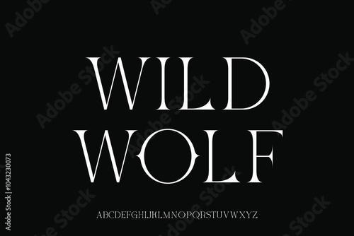 Display alphabet font vector design suitable for headline, poster, logo, magazine and many more