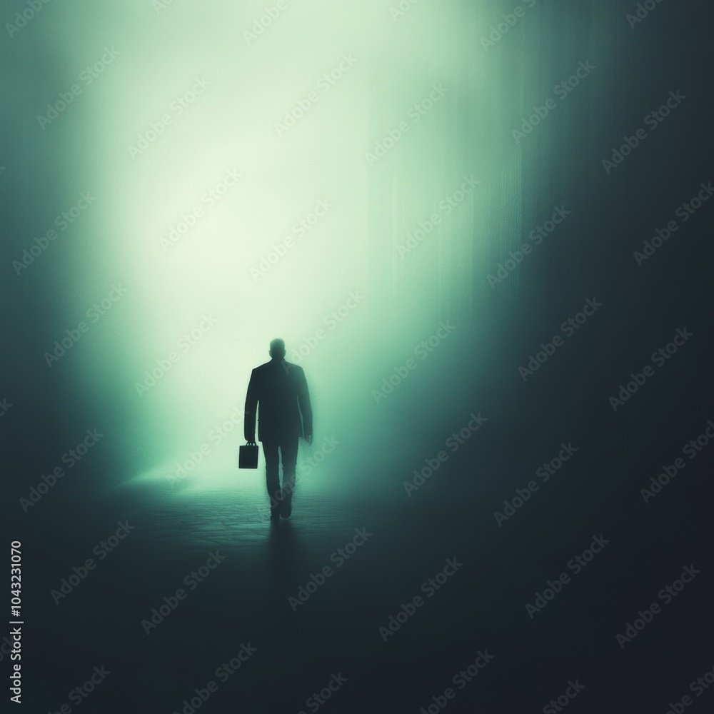 Obraz premium Man in Fog.