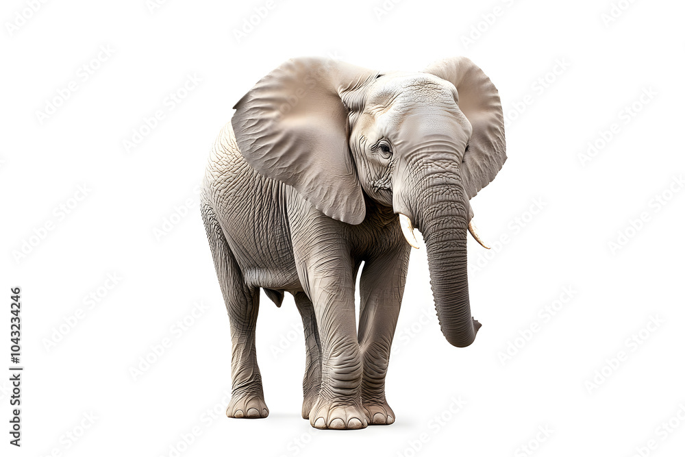 Obraz premium Elephant isolated on white background