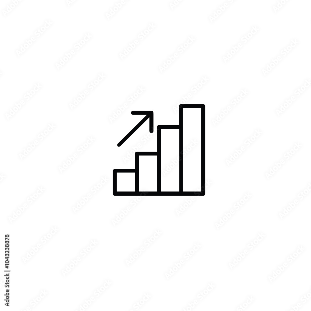 Statistics icon flat vector design Statistics icon flat vector design