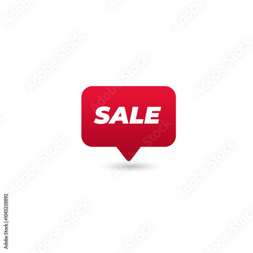 Sale banner badge flat vector design