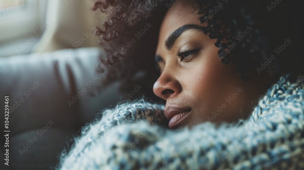 Cozy indoor relaxation on a winter day,t personal space, reflecting on the benefits of solitude Cozy indoor relaxation on a winter day,t personal space, reflecting on the benefits of solitude