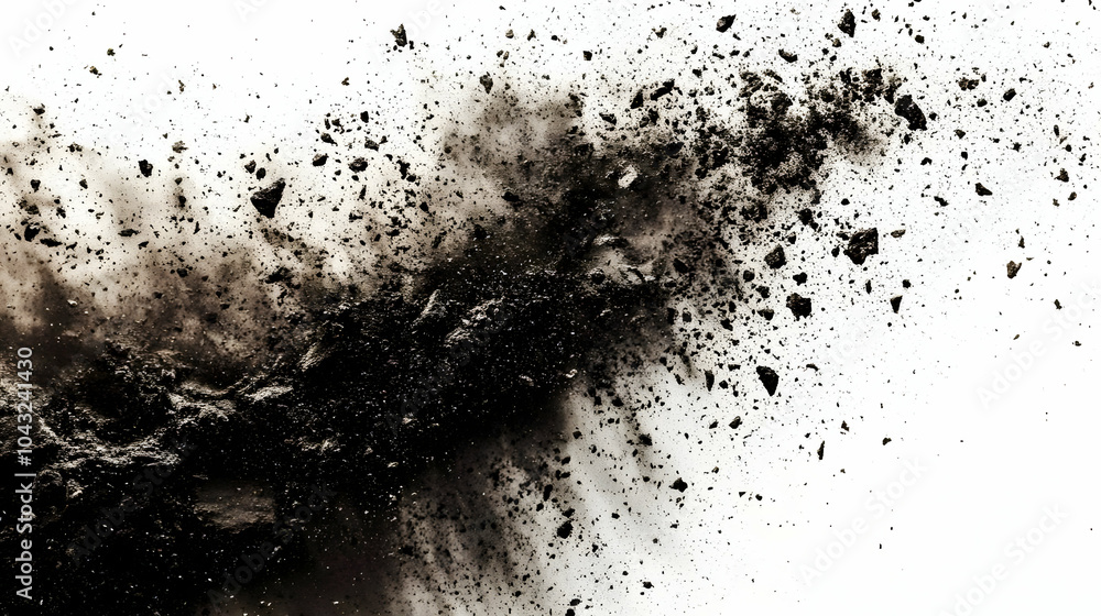 Dark Brown Dust Explosion Abstract Background Dark Brown Dust Explosion Abstract Background