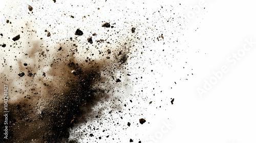 Brown Soil Explosion Photo