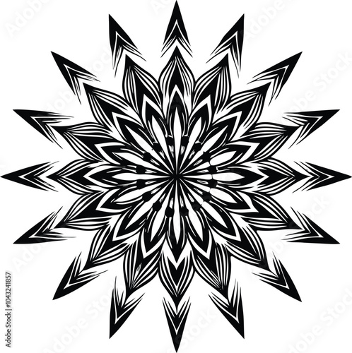 Flower Mandala Vintage decorative elements.