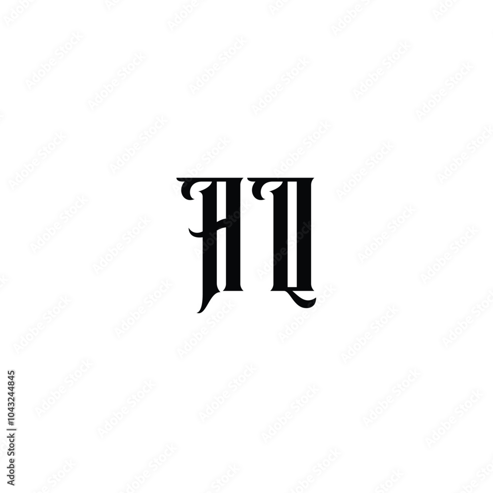 AQ monogram logo design letter text name symbol monochrome logotype alphabet character simple logo AQ monogram logo design letter text name symbol monochrome logotype alphabet character simple logo