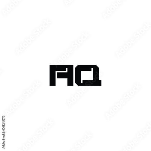 Free Download AQ monogram logo design letter text name symbol monochrome logotype alphabet character simple logo - GFXLoad