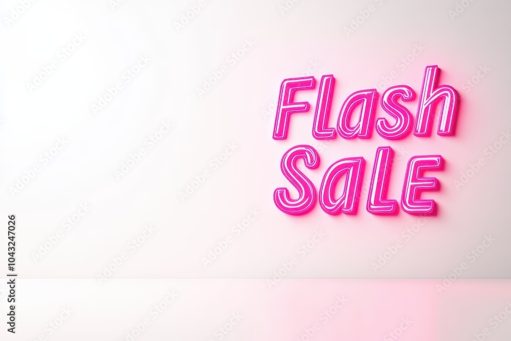 Minimalist Flash Sale Ad: A sleek, minimalist ad with just the words Minimalist Flash Sale Ad: A sleek, minimalist ad with just the words