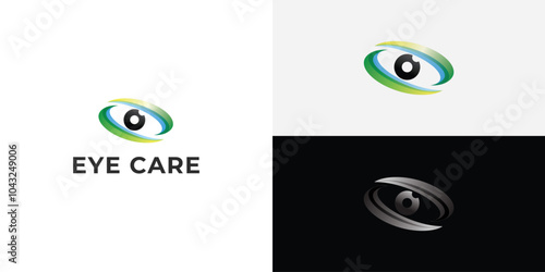 Eye Care, eye clinic Logo Design Template.
