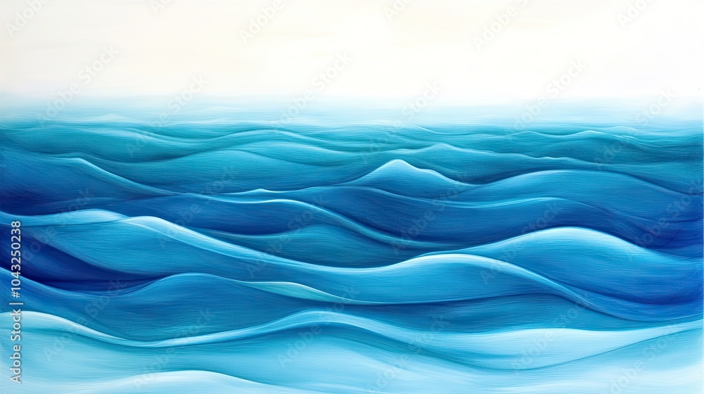 A serene seascape featuring gentle waves in varying shades of blue, evoking calmness and tranquility. A serene seascape featuring gentle waves in varying shades of blue, evoking calmness and tranquility.