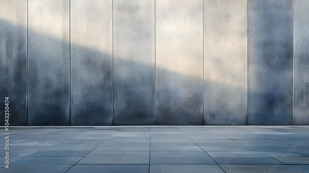 Obraz premium Concrete Wall and Tile Floor Background