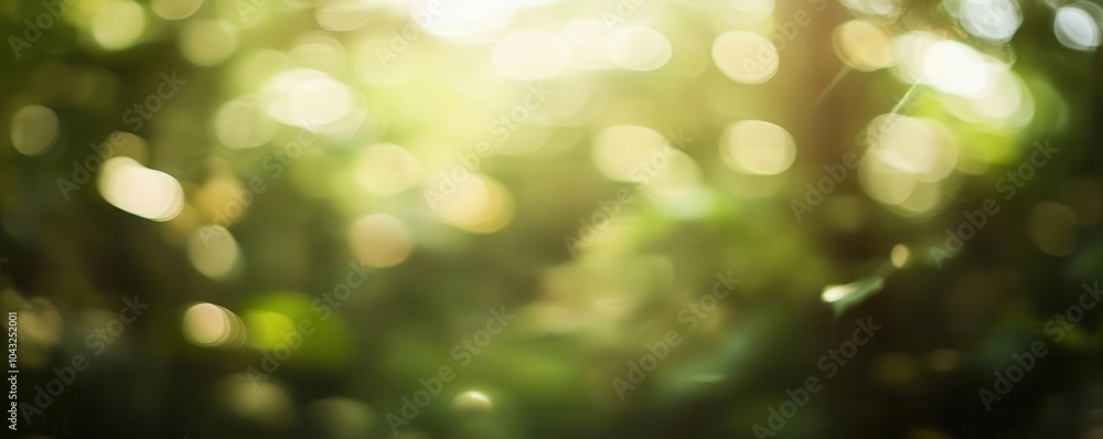 Blurred forest with sunlight breaking through, abstract nature scene with clear space for copy Blurred forest with sunlight breaking through, abstract nature scene with clear space for copy