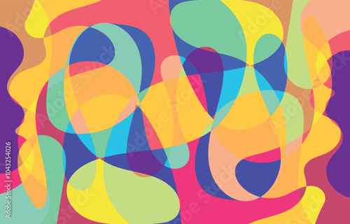 Colorful Abstract background design, vector art