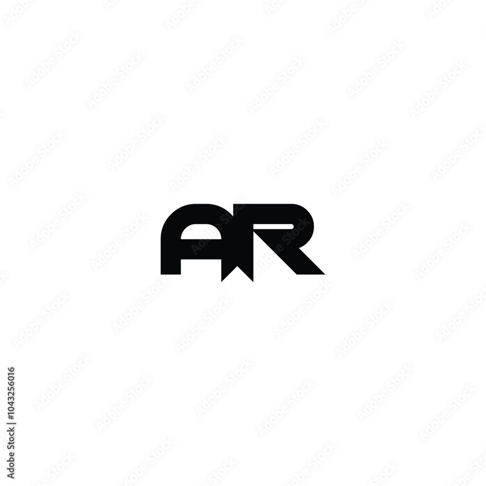 AR monogram logo design letter text name symbol monochrome logotype alphabet character simple logo AR monogram logo design letter text name symbol monochrome logotype alphabet character simple logo