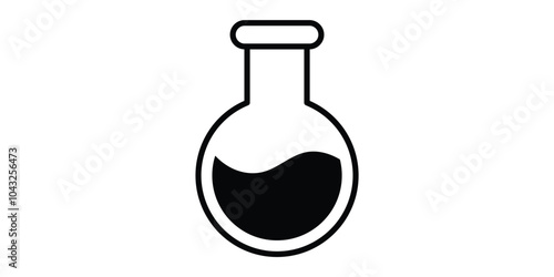 Laboratory beaker icon. Lab flask icon.