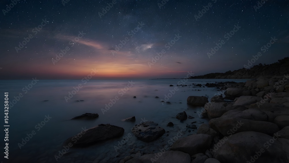 Fototapeta premium Serene Night Glow