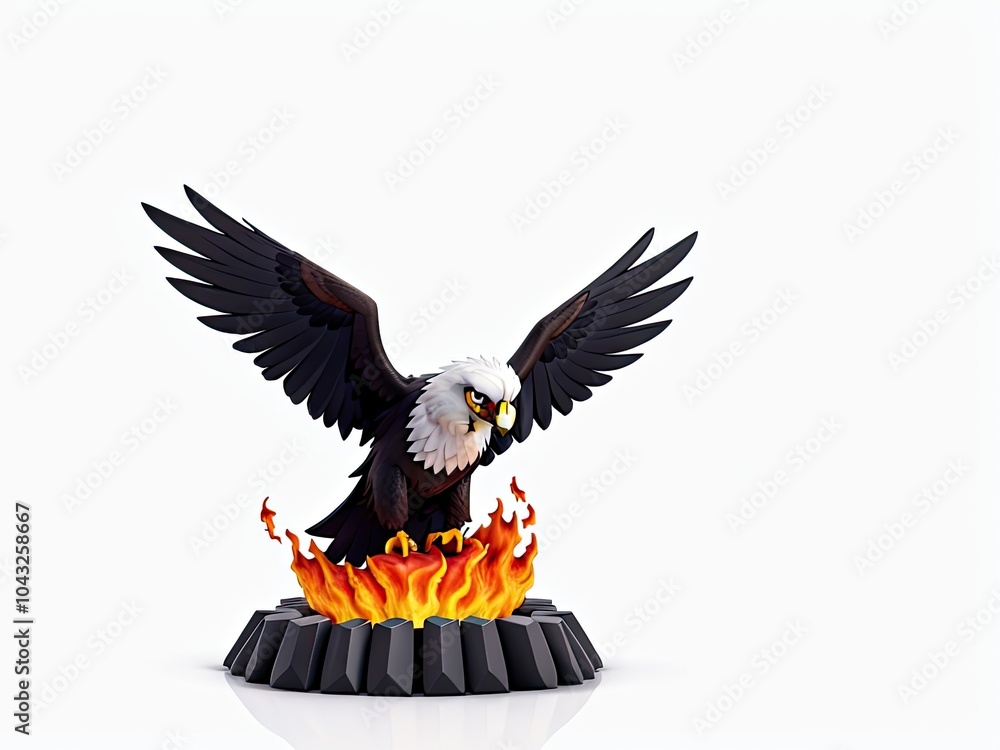 American bald eagle head illustration in fire of American eagle head American bald eagle on fire flam American bald eagle head illustration in fire of American eagle head American bald eagle on fire flam