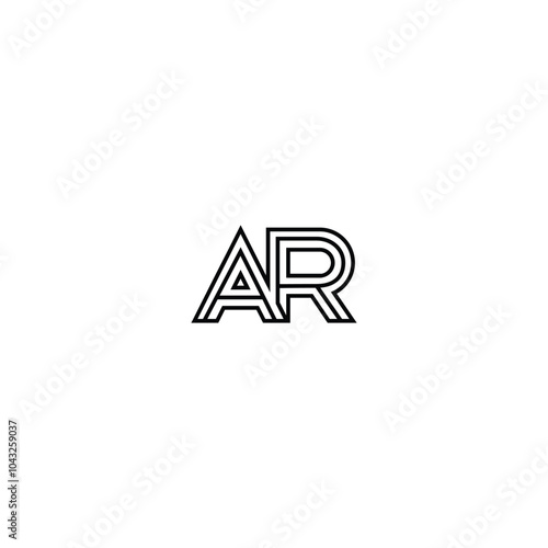 Free Download AR monogram logo design letter text name symbol monochrome logotype alphabet character simple logo - GFXLoad