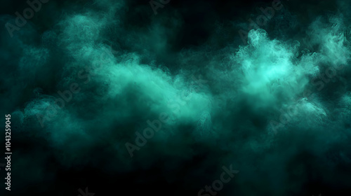 Abstract Teal Smoke Background