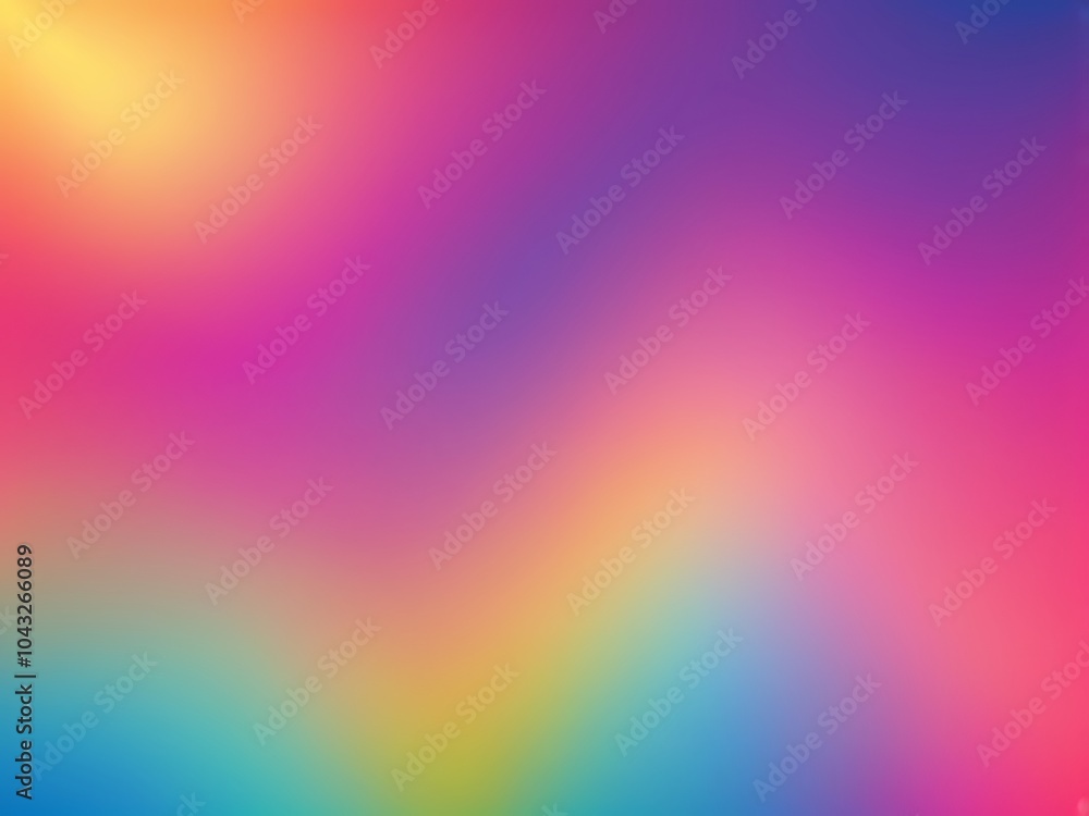 Obraz premium Smooth and blurry colorful gradient mesh background. Modern bright rainbow colors