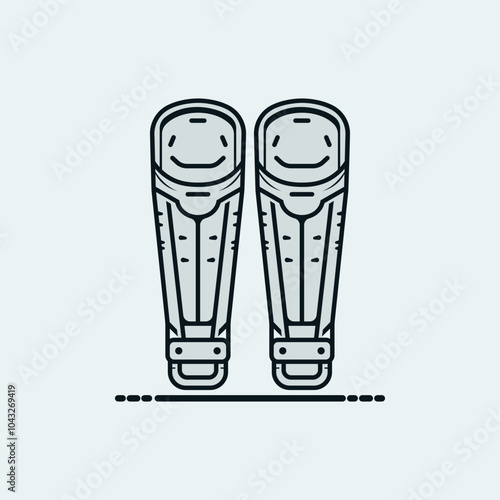 Shin Guards Vector Art & Illustrator Desing