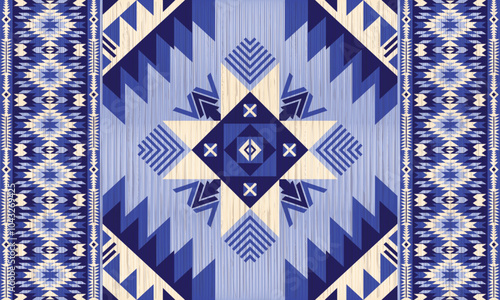 American tribal ethnic native pattern.Traditional Navajo,Aztec,Apache,Southwest and Mexican style fabric pattern.Abstract vector motifs pattern.For fabric,clothing,blanket,carpet,woven,wrap,decoration