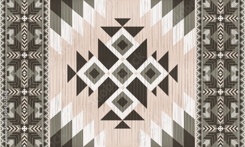 American tribal ethnic native pattern.Traditional Navajo,Aztec,Apache,Southwest and Mexican style fabric pattern.Abstract vector motifs pattern.For fabric,clothing,blanket,carpet,woven,wrap,decoration