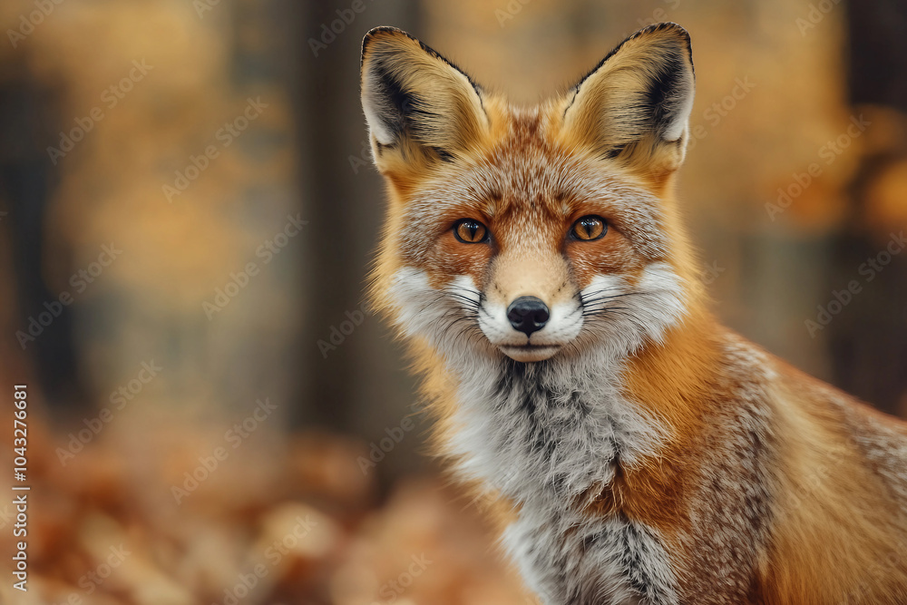 Wildlife photography and autumn scenery generative AI Wildlife photography and autumn scenery generative AI