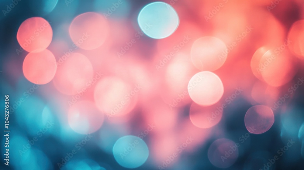 Abstract Blue and Red Bokeh Light Background Abstract Blue and Red Bokeh Light Background