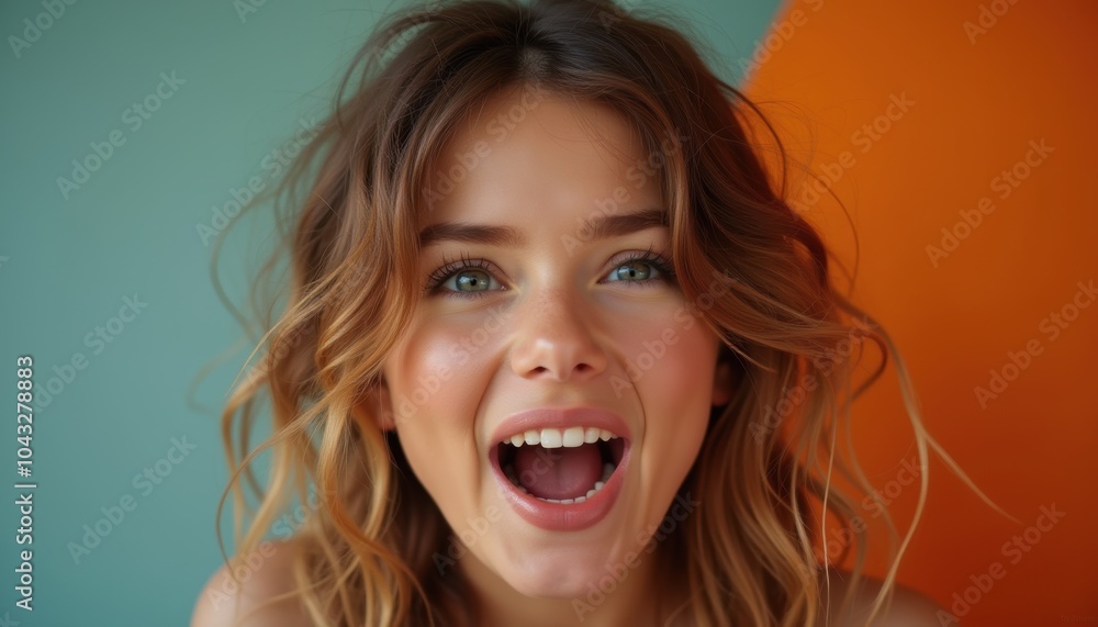 Attractive female's expression on a plain background. An awesome depiction of beauty and sophistication. Attractive female's expression on a plain background. An awesome depiction of beauty and sophistication.