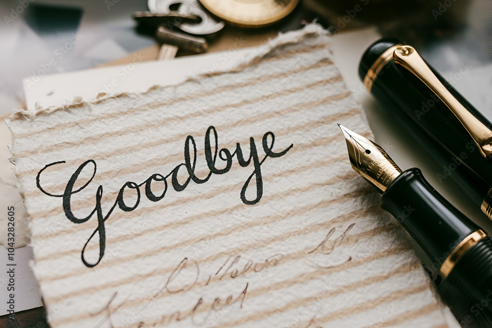 Fototapeta premium A handwritten 