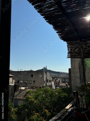 old buildings in the town of Marseille