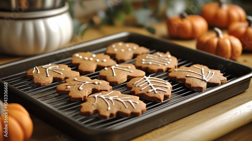 Gingerbread leaves