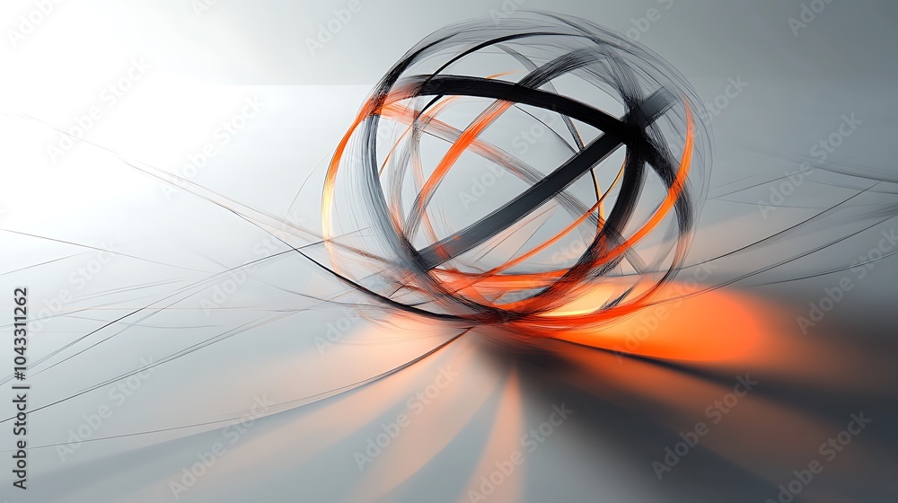 Realistic 3D object with shadows hovering above 2D outlines creating a fusion of dimensions Realistic 3D object with shadows hovering above 2D outlines creating a fusion of dimensions