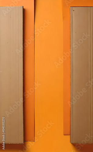 book on orange wall