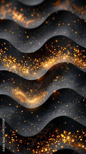 Black and Gold Geometric Wallpaper