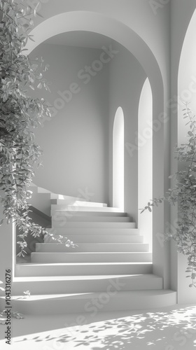 Stairs Leading to White Building