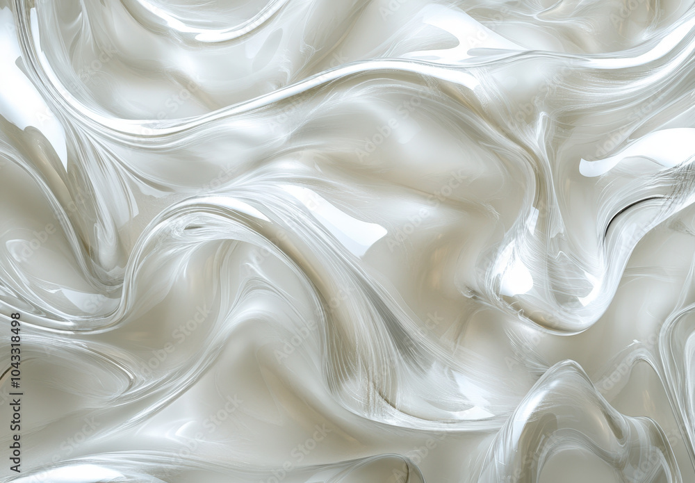 Obraz premium A transparent gel-like texture on a background.